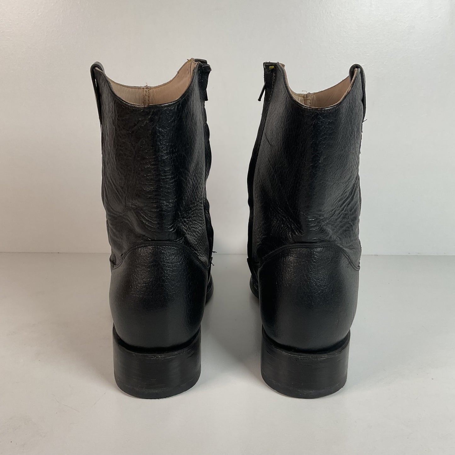 Python Snakeskin Ankle Boots | Western Side Zip | Mex 30.5 | USA 12.5
