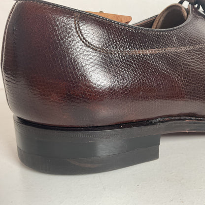 Vintage Florsheim Brown Derby Shoes 10 D Apron Toe