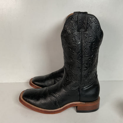 Boulet Tooled Cowgirl Boots 8.5 C Slip Resistant Sole