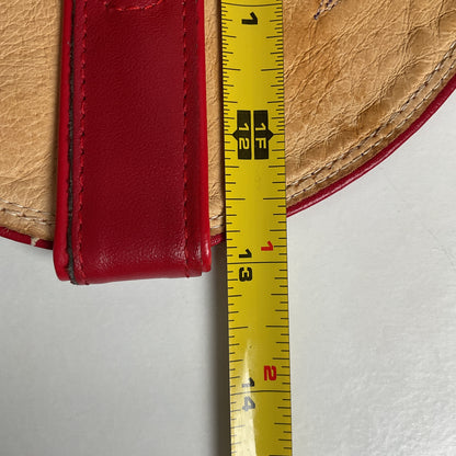 Vintage Justin Teju Lizard Cowboy Boots | USA Made | Ruby Red | Men’s 10.5 D