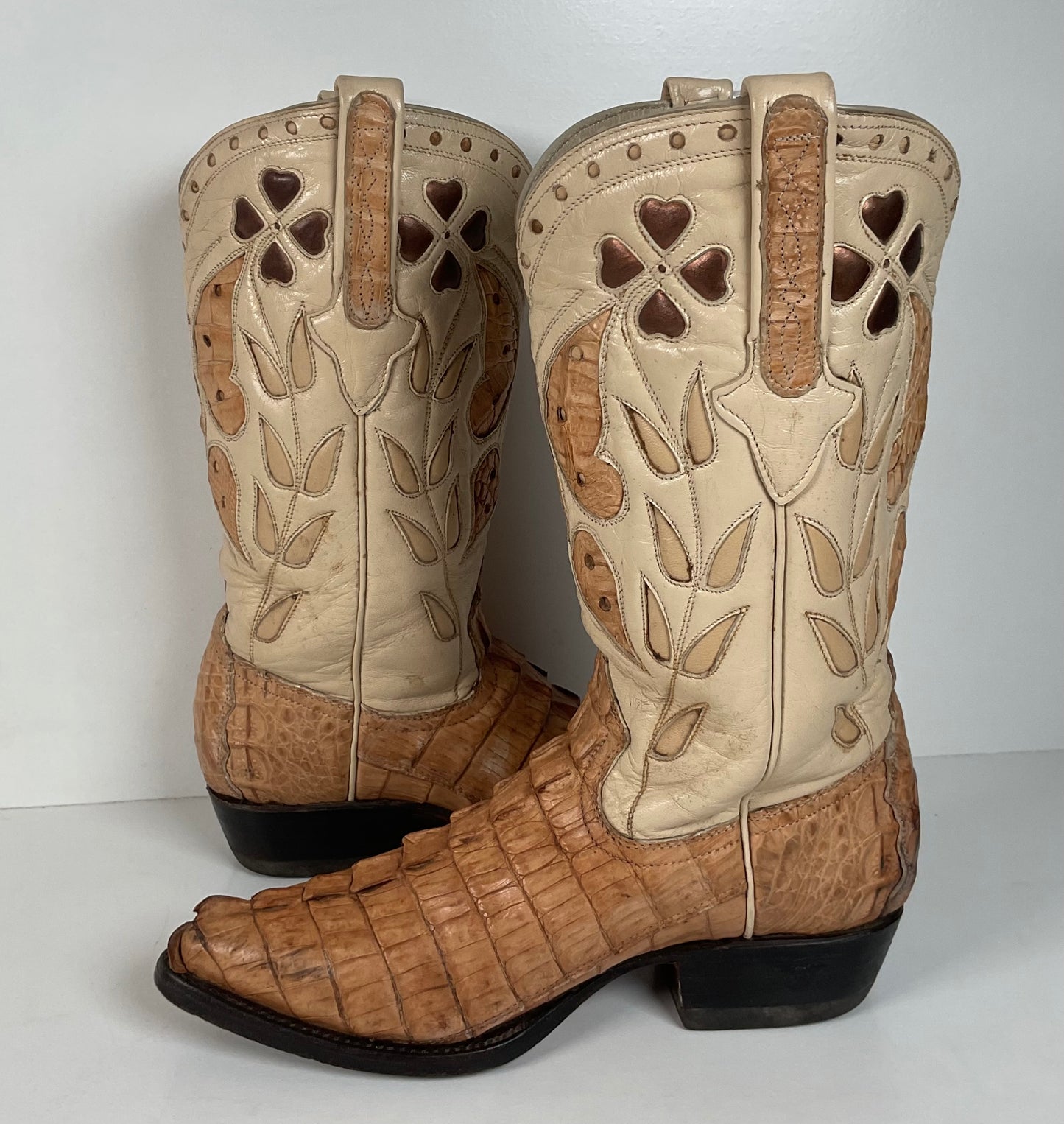 Cuadra Butterfly Cowgirl Boots | Caiman Tail | Tooled Inlays | Women’s 6.5