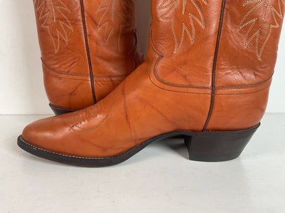 Vintage Justin Redwood Cowboy Boots | USA Made | 10.5 D