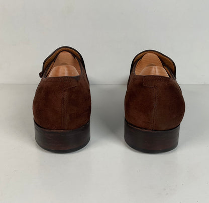 John Lobb Suede Tassel Loafers | Madison | UK 7.5 E | US 8.5 D