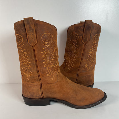 Rios Of Mercedes Kudu Suede Roper Boots | USA Made | Waxy | 12 D