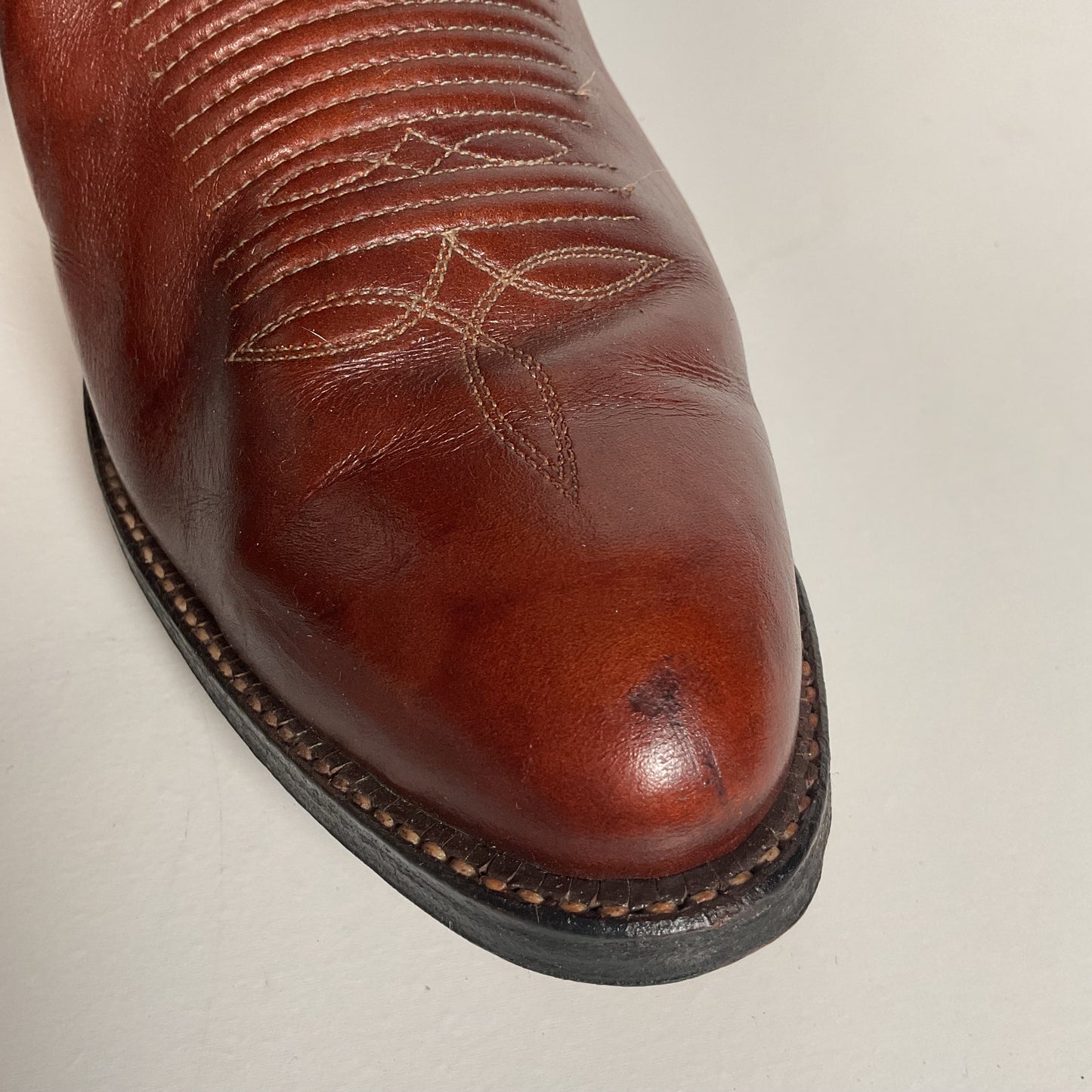 Vintage Tony Lama Cowboy Boots | Chocolate Cow | Men’s 11 D