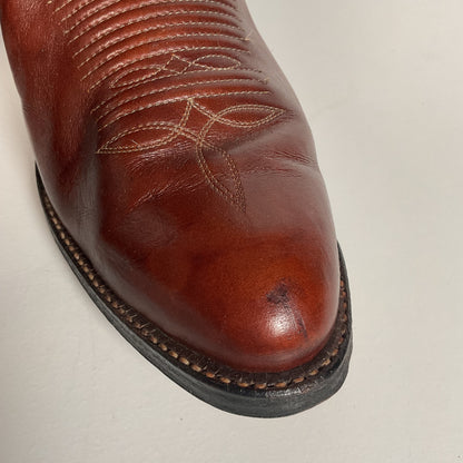 Vintage Tony Lama Cowboy Boots | Chocolate Cow | Men’s 11 D