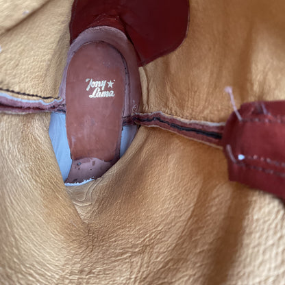 Tony Lama Ol’ Buck Cowboy Boots 9.5 D Deer Buck Skin