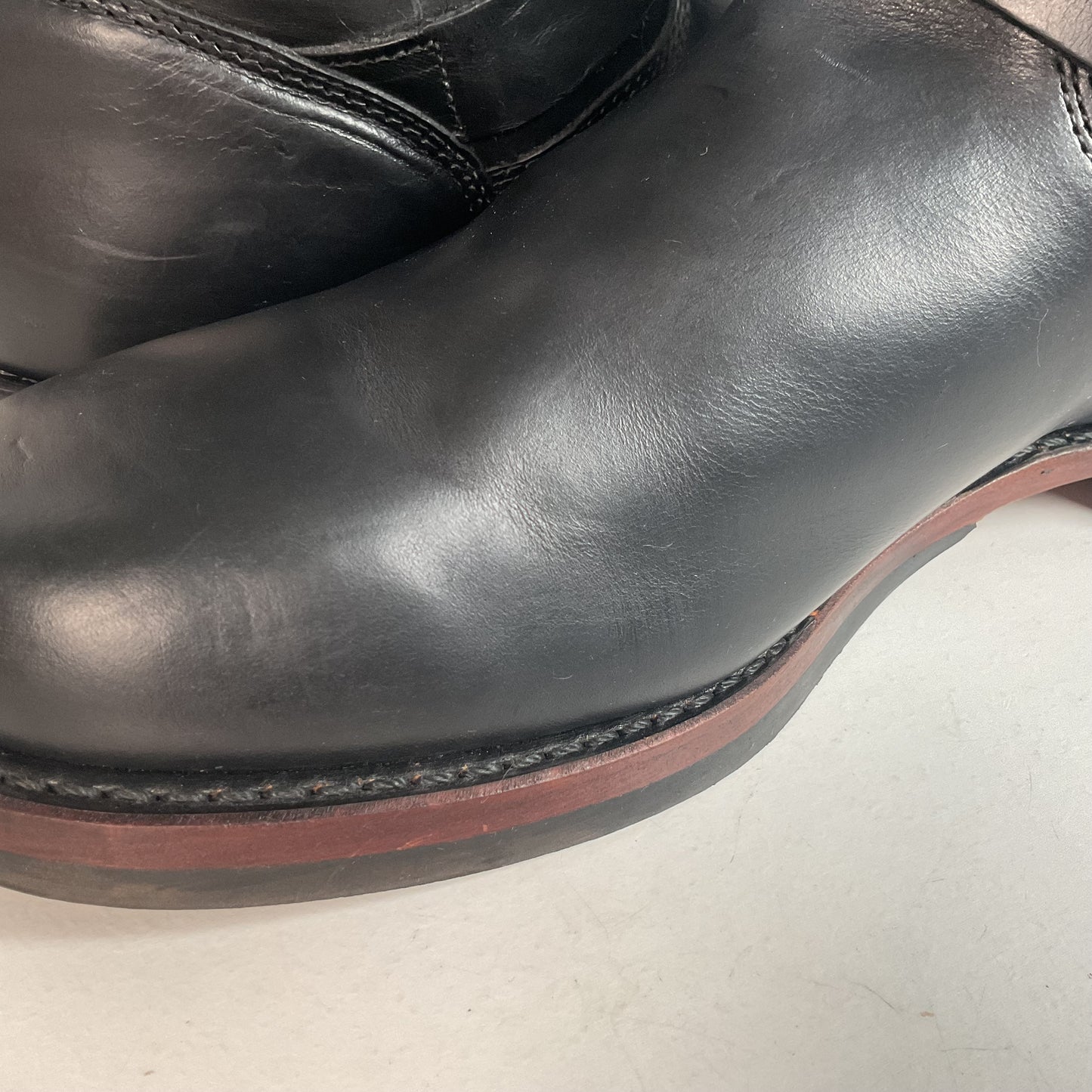 Frye John Addison Engineer Boots 11.5 M USA Made Black Calf