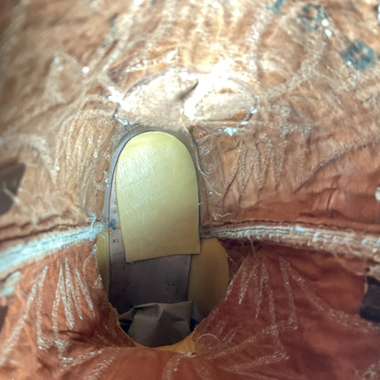 Vintage 1960s Cowtown Cowboy Boots 12 D Chocolate Brown