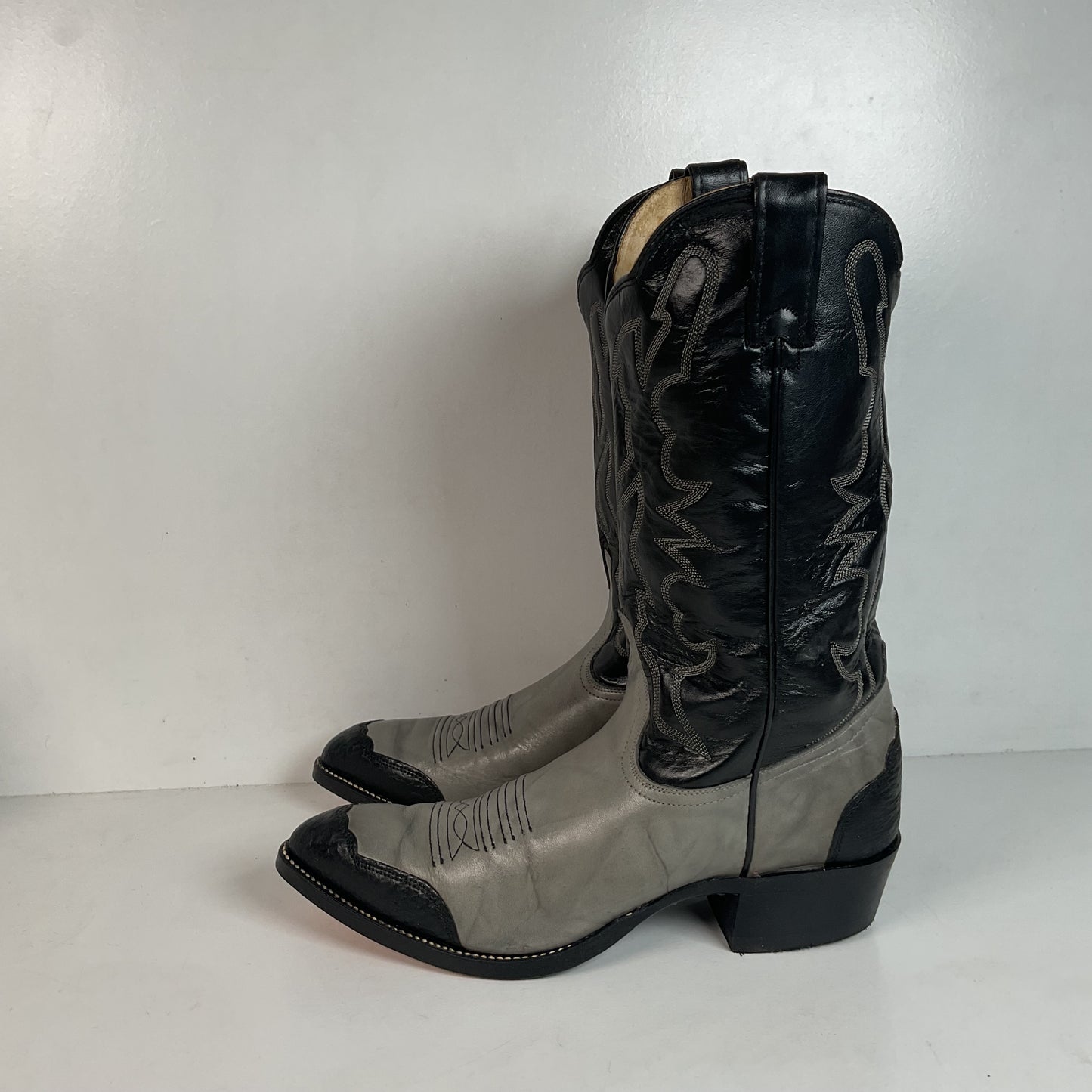Vintage Imperial Shark Skin Cowboy Boots 10.5 D USA Made Triad