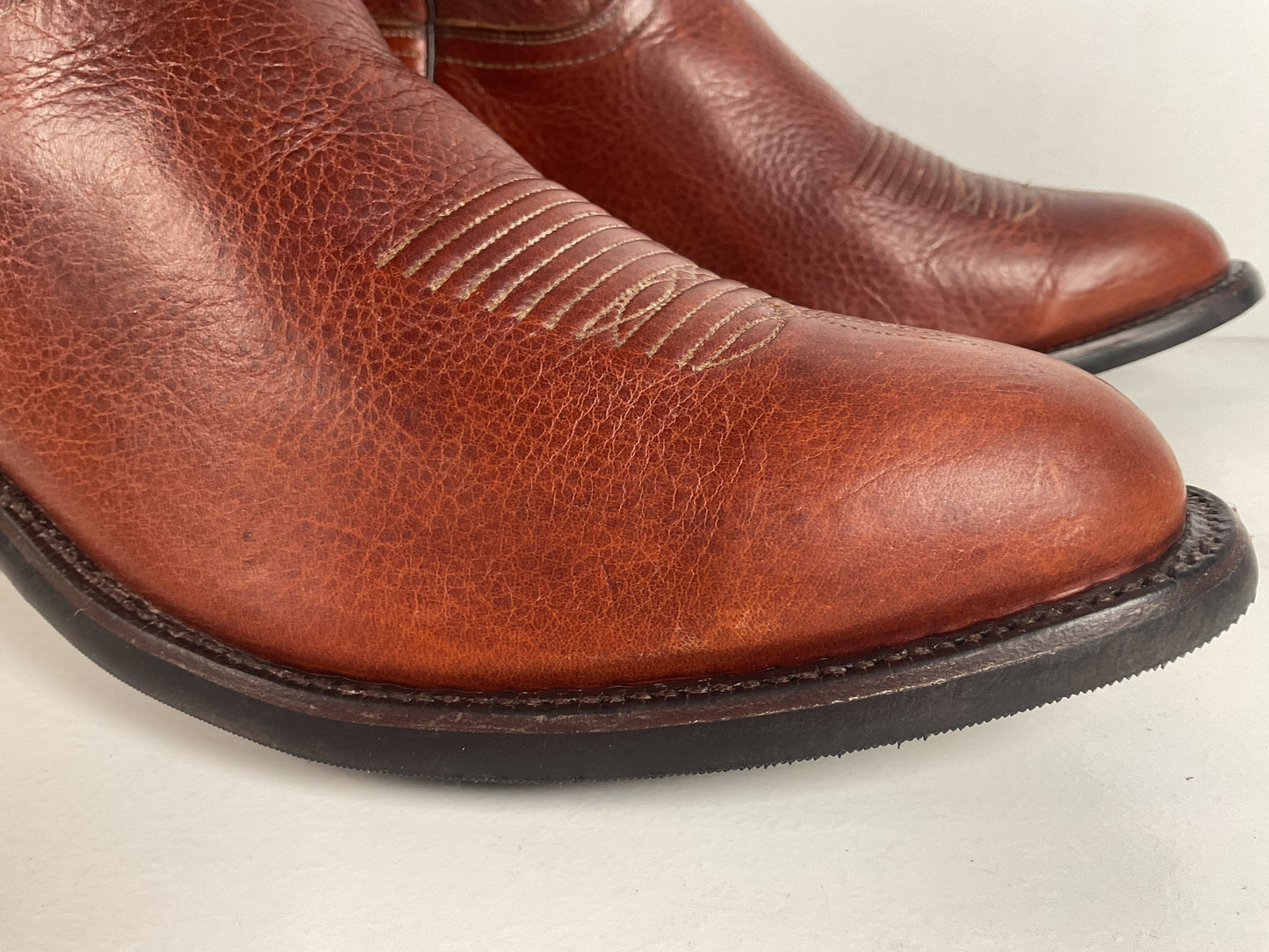 Lucchese Classics Handmade Cowboy Boots 12 EE Brown Bison Hide