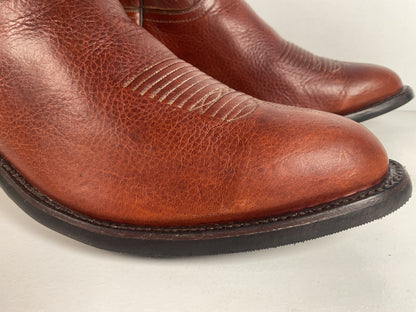 Lucchese Classics Handmade Cowboy Boots 12 EE Brown Bison Hide