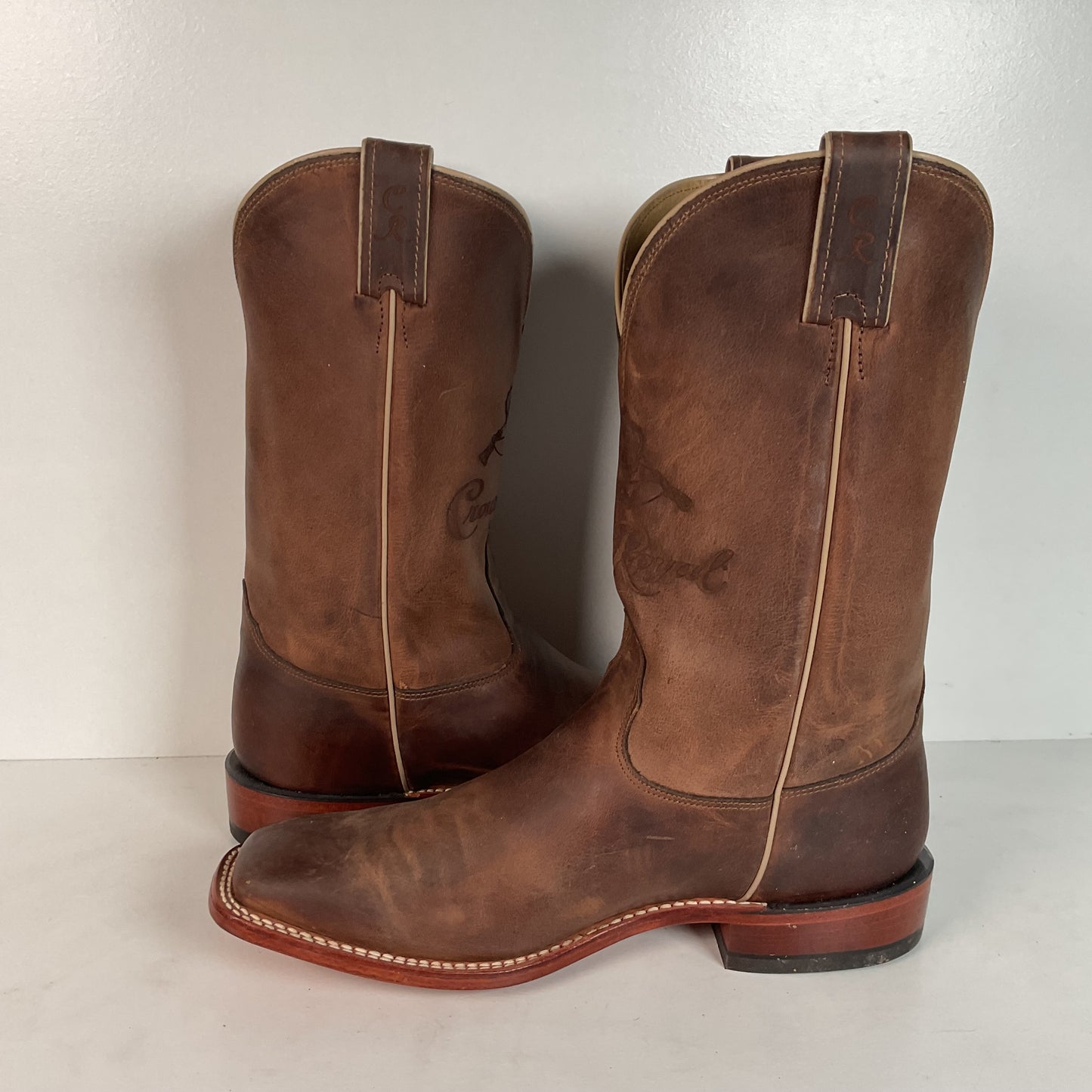 Nocona Cowboy Boots for Crown Royal Whiskey | Custom | USA Made | Men’s 9.5 D