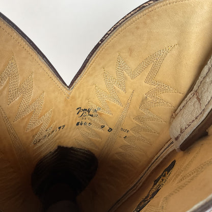 Vintage Tony Lama Elephant Cowboy Boots | Exotic | Gold Label | Men’s 9 D