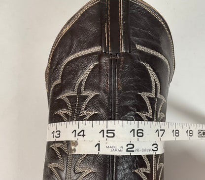 Vintage 1960s Tony Lama Antelope Cowboy Boots 9 B Gold Label Exotic