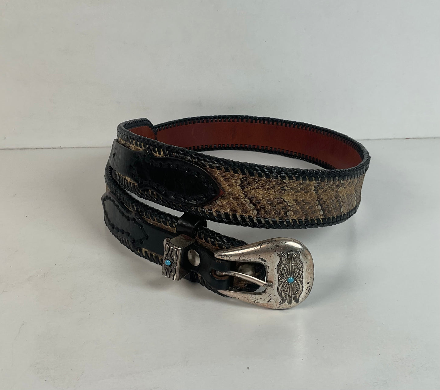 Custom Timber Rattlesnake Cowboy Belt |Canebrake | Braided | Snake Skin