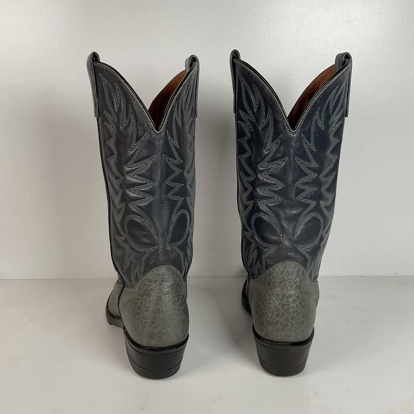 Vintage Red Wing Bullhide Cowboy Boots | USA Made | Grey | Men’s 8.5 D