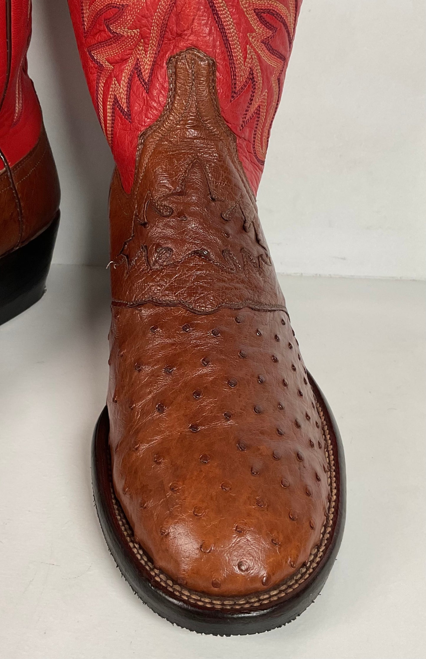 Lucchese 2000 Cowboy Boots | Full Quill Ostrich | Exotic | Men’s 8.5 D