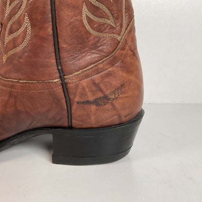 Vintage Tony Lama Buckaroo Boots | Chocolate Cow | Gold Label | 1970s | 11 D