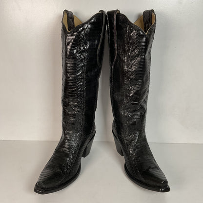 Corral Full Cobra Snakeskin Cowgirl Boots 7.5 M Exotic Mule Ear Snip Toe