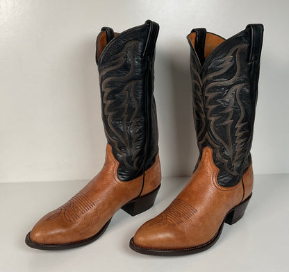 Vintage Tony Lama Bull Shoulder Cowboy Boots | USA Made | Men’s 9 D