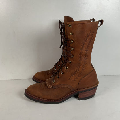 Vintage Abilene Lace Up Packer Boots Men’s 8.5 D USA Made