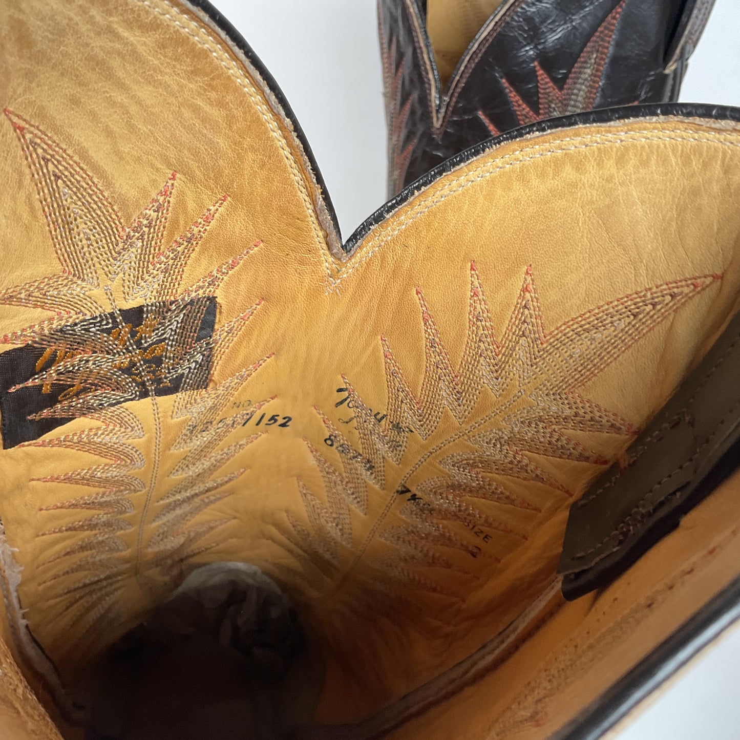 Vintage Tony Lama Teju Lizard Cowboy Boots | Gold Label | 7.5 B | Women’s 8.5