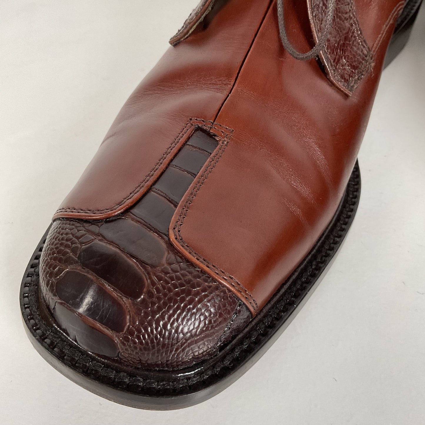 Belvedere Ostrich Leg Derby Shoes | Exotic | Men’s 10 M