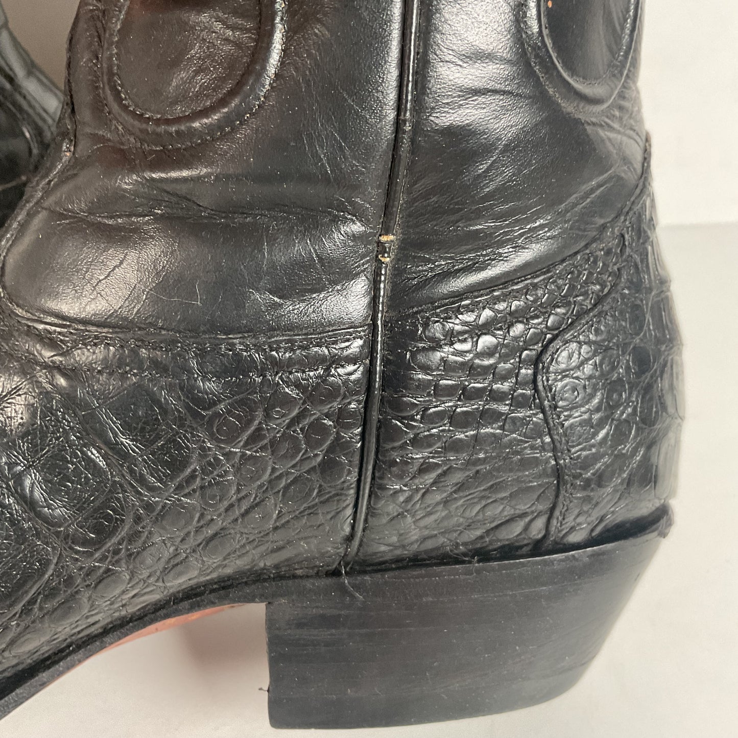 Rivers’ Royal Caiman Belly Cowboy Boots | Exotic | Tooled Inlays | Men’s 9.5