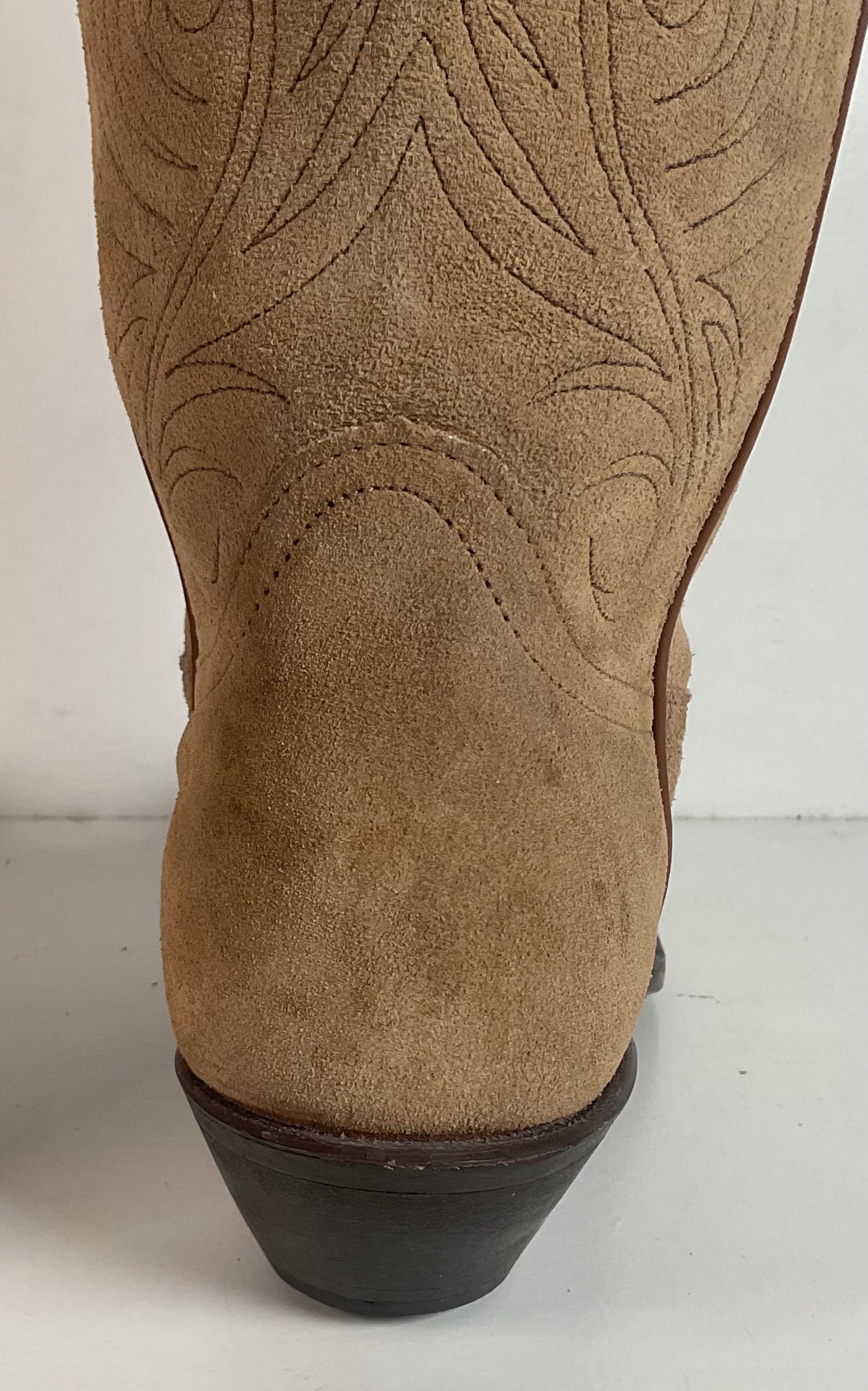 Vintage Women’s Rough Out Suede Cowgirl Boots 8 M USA Made