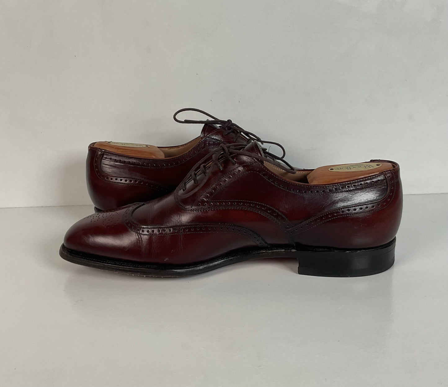 Vintage Johnston Murphy Aristocraft Oxford Shoes 8.5 D USA (2) Pairs USA Made