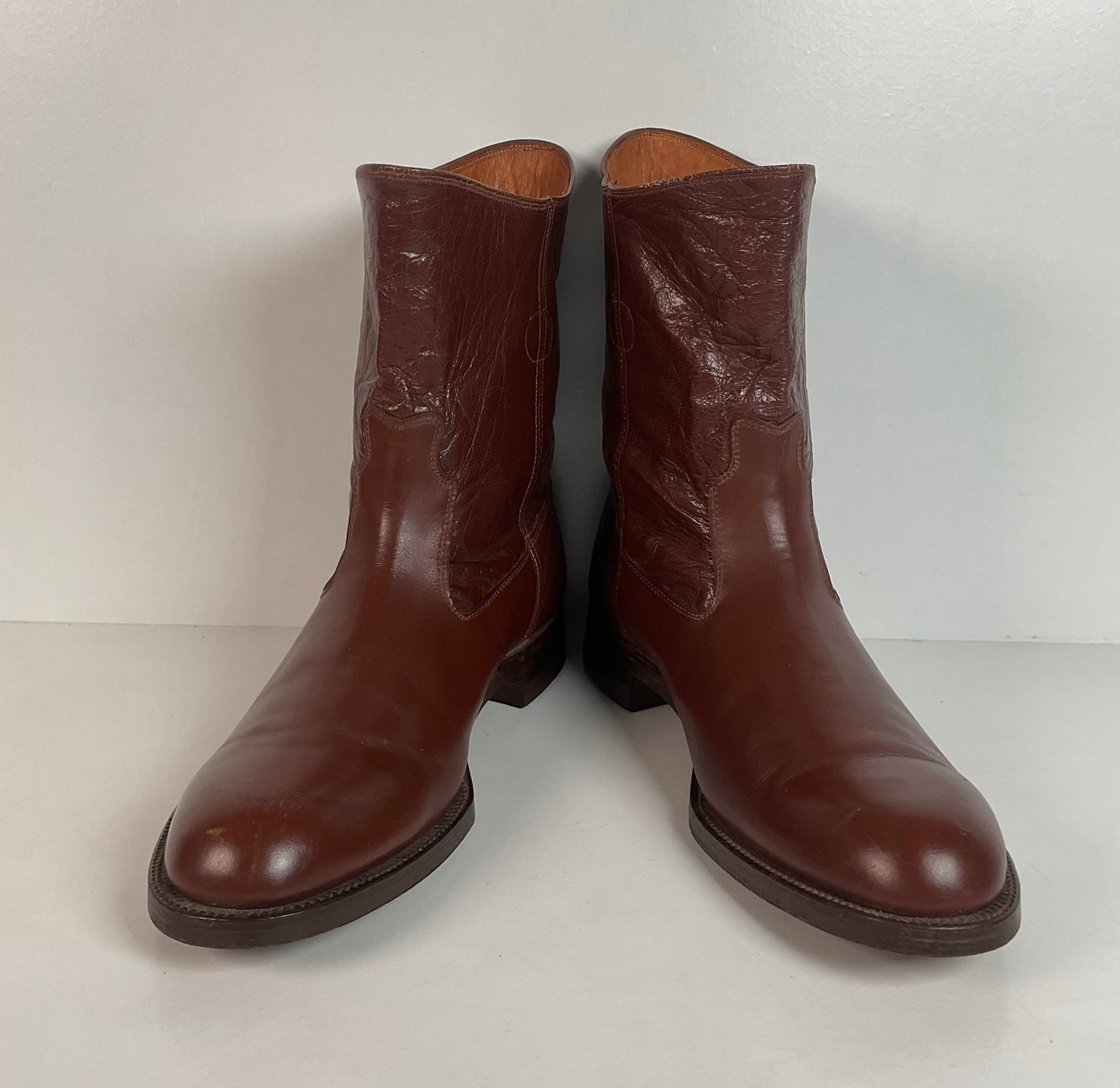 Vintage Jarman Cloth Pull Military Style Boots 11 Narrow 1940s