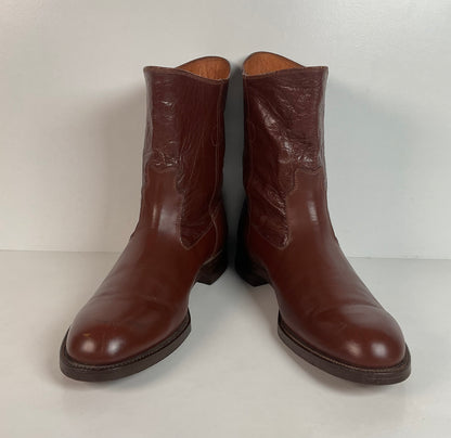 Vintage Jarman Cloth Pull Military Style Boots 11 Narrow 1940s