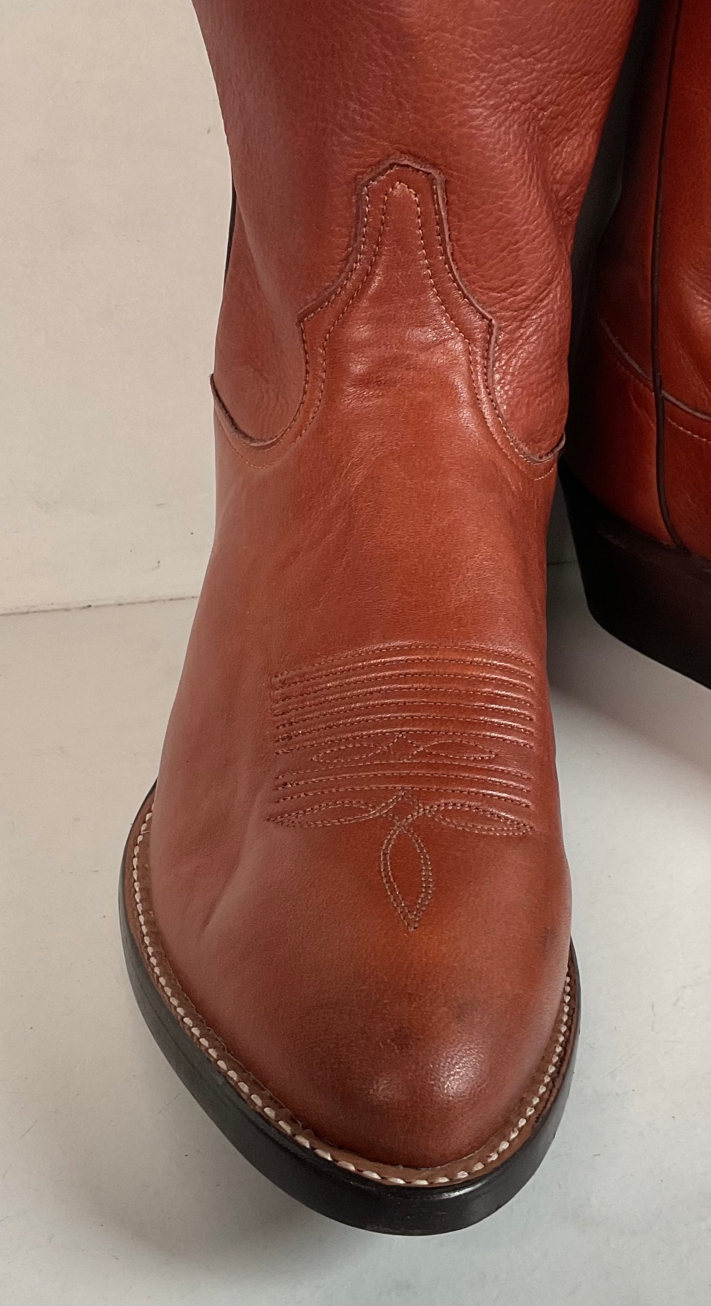 Tony Lama Ol’ Buck Cowboy Boots 9.5 D Deer Buck Skin