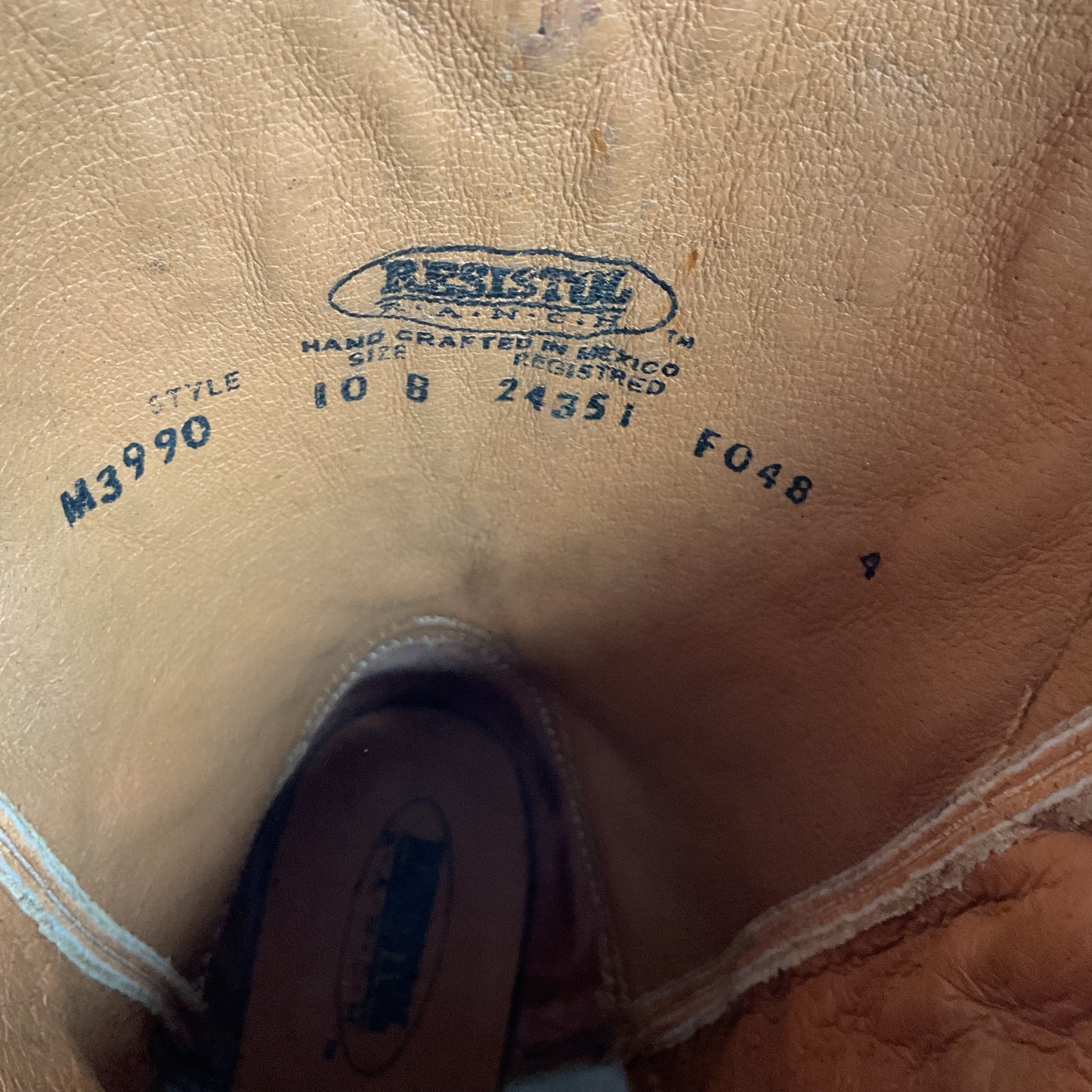 Lucchese for Resistol Ranch Ostrich Leg Roper Boots Men’s 10 B Exotic