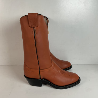 Olathe Brown Mule Cowboy Boots 9.5 D USA Made