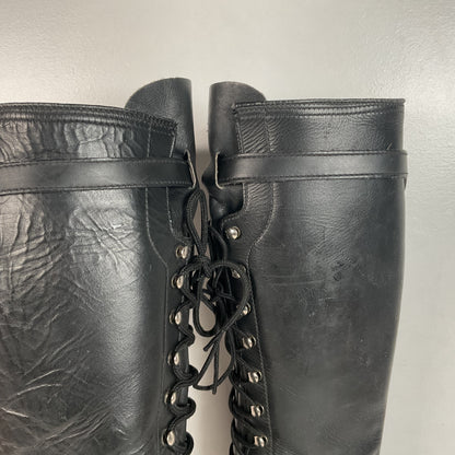 Vintage Harley Davidson Tall Lace Up Boots | USA Made | Men’s 8 | Women’s 9