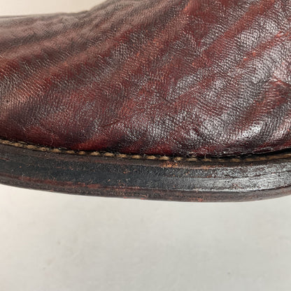 Vintage 1960s Stove Pipe Cowboy Boots 9-9.5 Exotic Shark Skin Custom Made