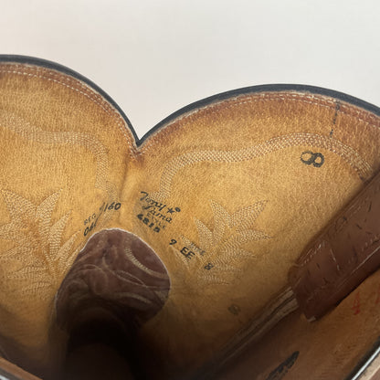 Vintage Tony Lama Elephant Wingtip Cowboy Boots | Gold Label | Exotic | Men’s 9 EE