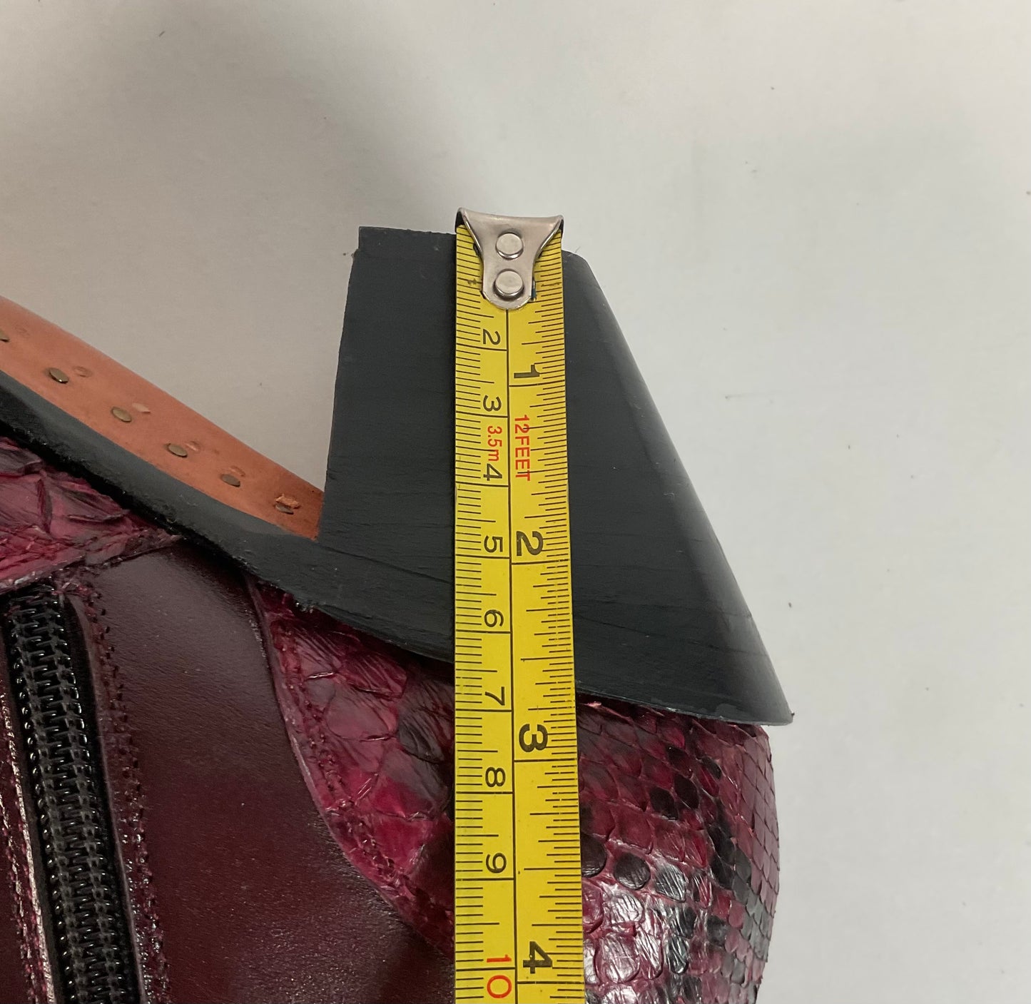 Western Snakeskin Stiletto Boots | Burgundy Python | Men’s 7.5 | Women’s 9