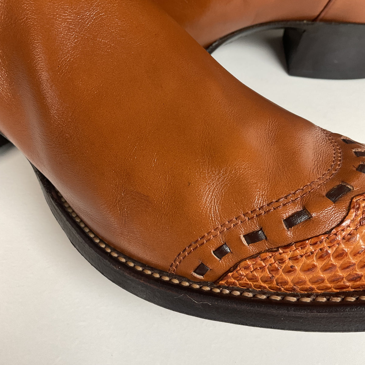 Vintage Nocona Cowboy Boots | Teju Lizard Wingtip | Men’s 10.5 D