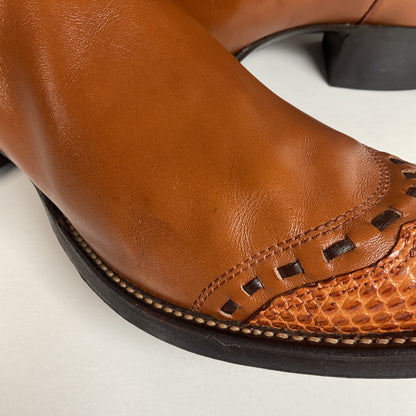 Vintage Nocona Cowboy Boots | Teju Lizard Wingtip | Men’s 10.5 D