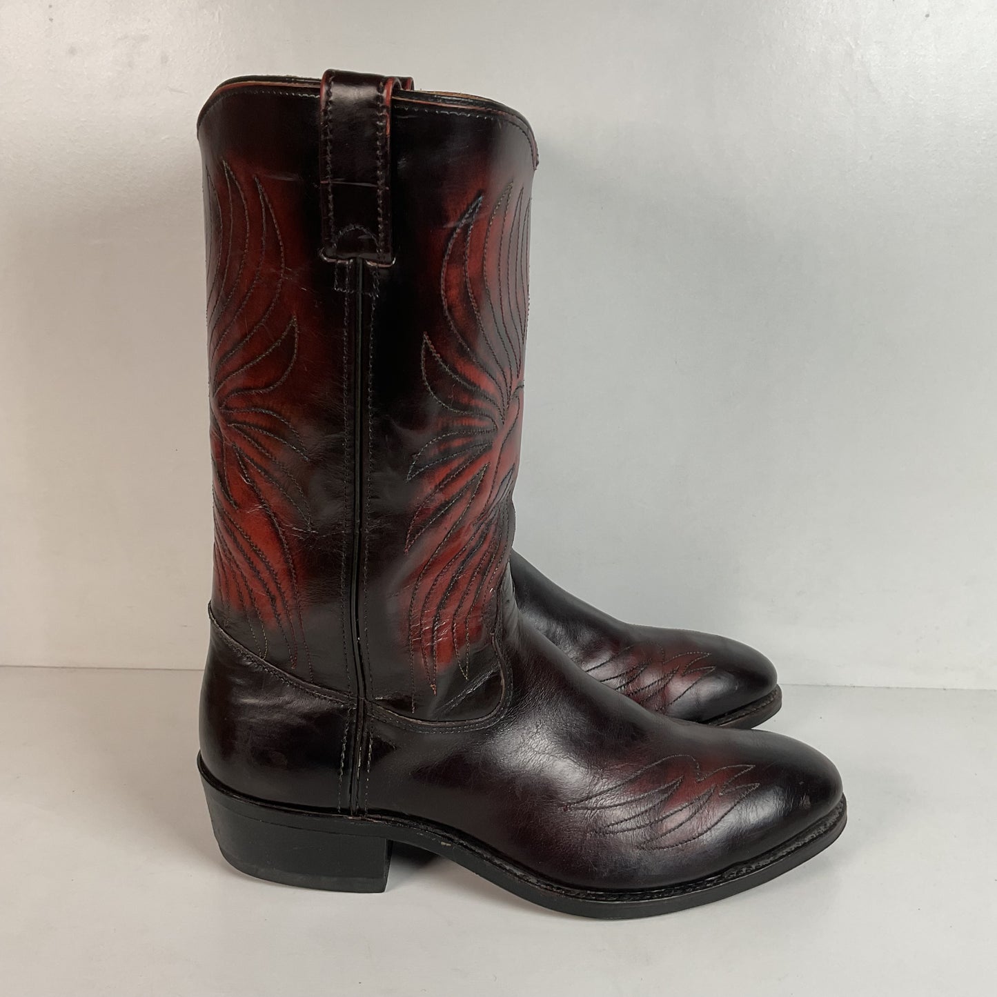 Vintage 1970s Iron Age Thunderbird Cowboy Boots 10.5 D USA Made