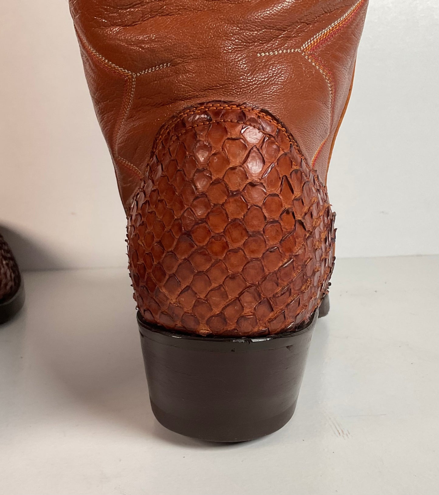Vintage Anaconda Snakeskin Cowboy Boots | Exotic | Customized | Men’s 10.5
