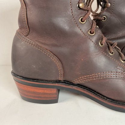 Vintage Santa Fe Western Packer Boots | Apache | Lace Up | USA Made | Women’s 9 M