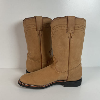 Justin Elk Skin Roper Boots | Tekno Crepe | USA Made | Women’s 7 B