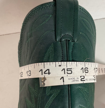 Vintage Nocona Cowgirl Boots | USA Made | Green | 7.5 B