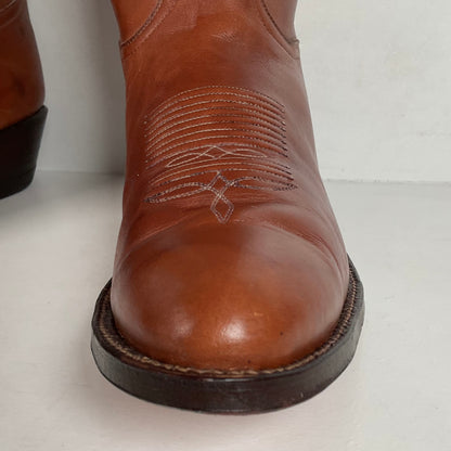 Vintage Tony Lama Cowboy Boots | Chocolate Cow | Men’s 11.5 D