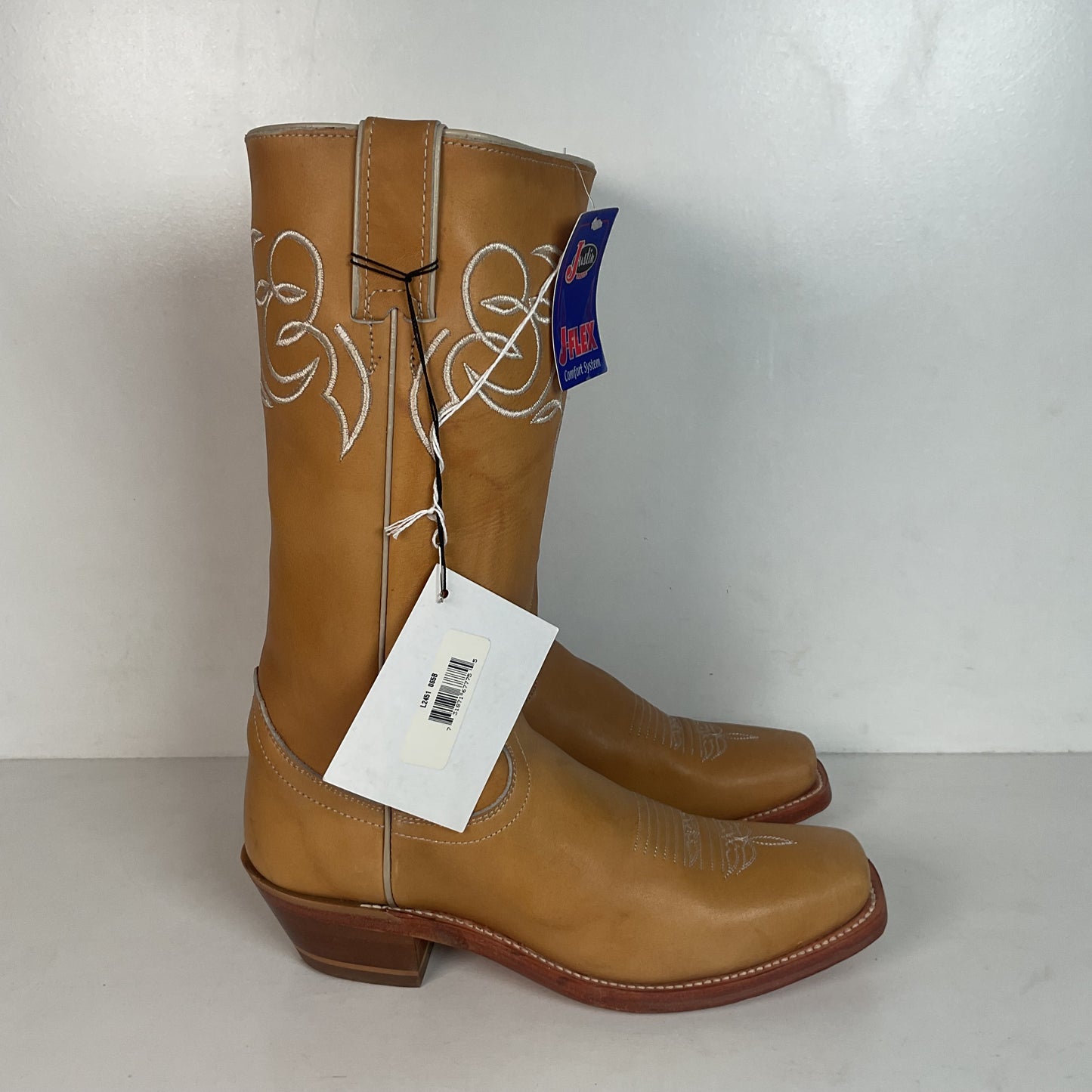 Justin Women’s Banana Campus Western Boots 6.5 B Cutter Toe New With Tags