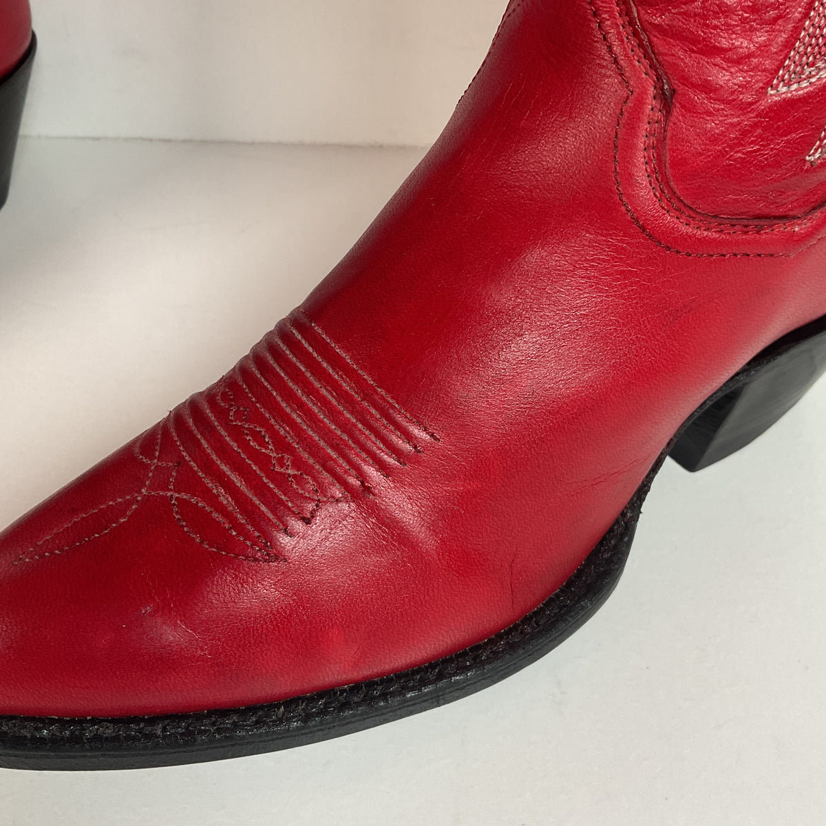 Vintage Panhandle Slim Tall Cowgirl Boots | Red Deer Tan | Women’s 6.5 B